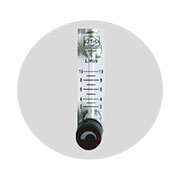 Nitrogen flow meter for low humidity cabinet